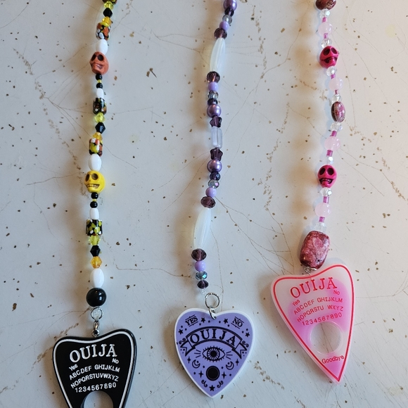 Ouija glass and crystal beaded Keychains. One of a kind. 12 different ones... - Picture 4 of 14